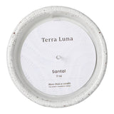 Agra White Crackle Santal Candle