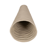 Greenville Ivory/Nickel Large Metal Rugged Vase