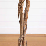 5' Artificial Halloween Black Ficus Tree with Natural Trunk