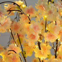 5’ Lighted Artificial Cascading Cherry Blossom Tree with 320 Warm White LED Lights - Ornate Home