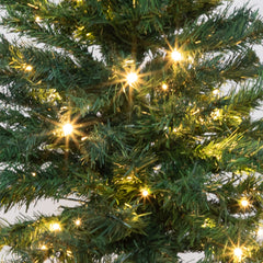5' Northern Tip Pine Artificial Christmas Tree with 150 Clear LED Lights - Ornate Home