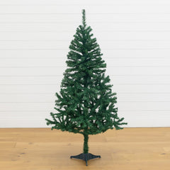 5' Northern Tip Pine Artificial Christmas Tree with 150 Clear LED Lights - Ornate Home