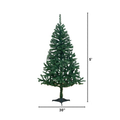 5' Northern Tip Pine Artificial Christmas Tree with 150 Clear LED Lights - Ornate Home