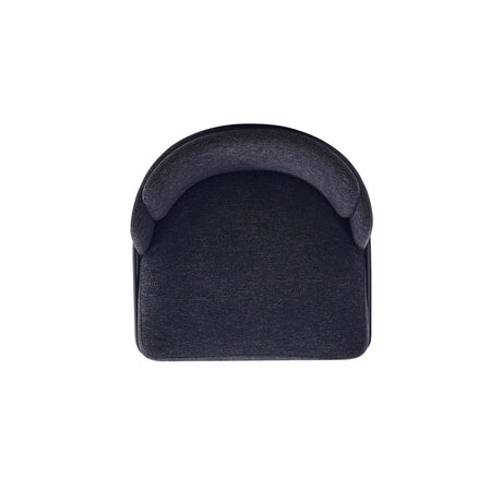 5-Piece Hathaway 47.24 Round Dining Set in Black with 4 Flor Dining Chairs in Black - Ornate Home