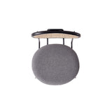 5-Piece Hathaway 47.24 Round Dining Set in Black with 4 Jardin Dining Chairs - Ornate Home