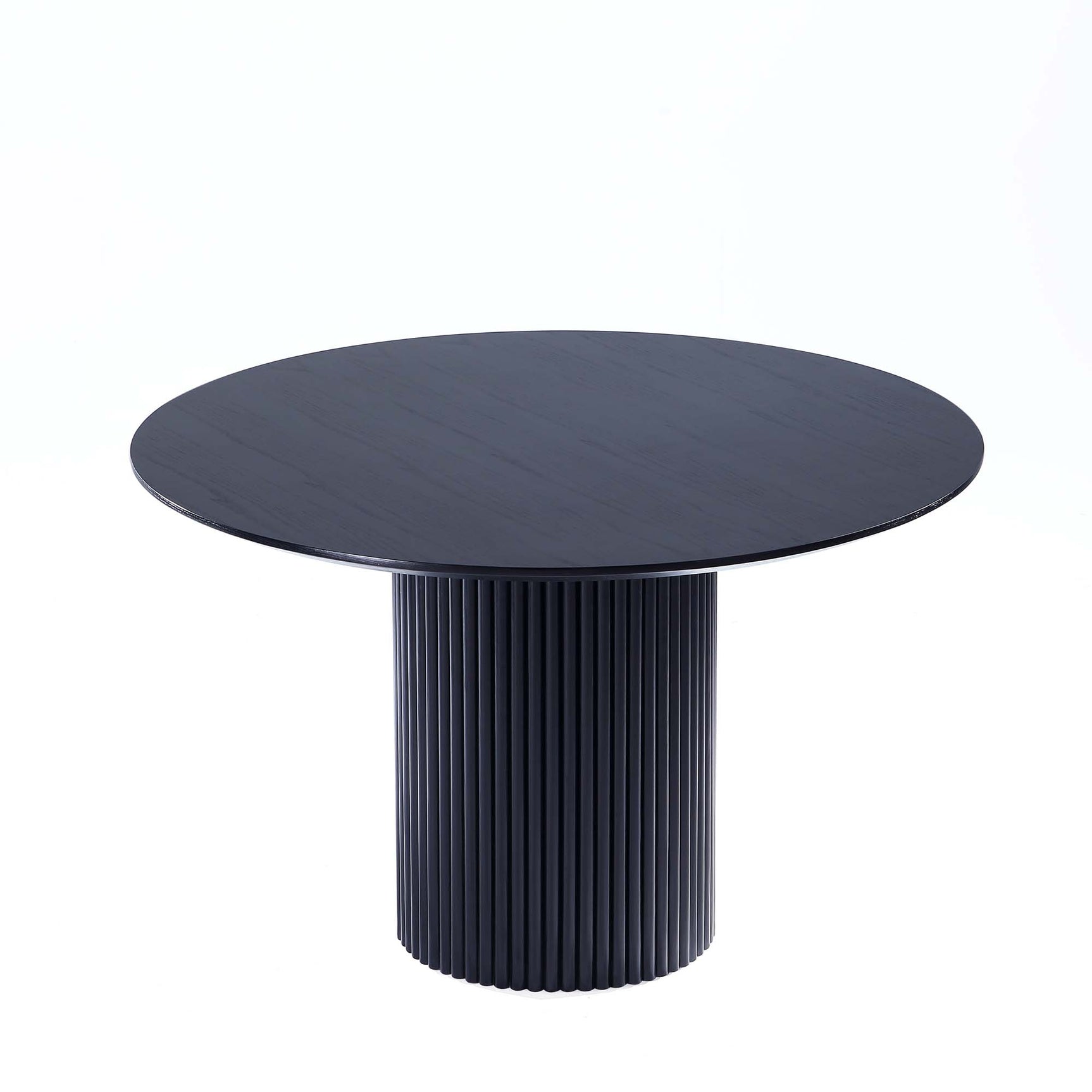 5-Piece Hathaway 47.24 Round Dining Set in Black with 4 Versailles Dining Chairs - Ornate Home