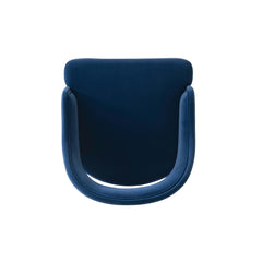 5-Piece Rockaway 70.86 Dining Set with 4 Carrington Chairs in Natural and Midnight Blue - Ornate Home