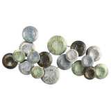 5’ x 2.5’ Embossed Metal Disc Wall Art Decor