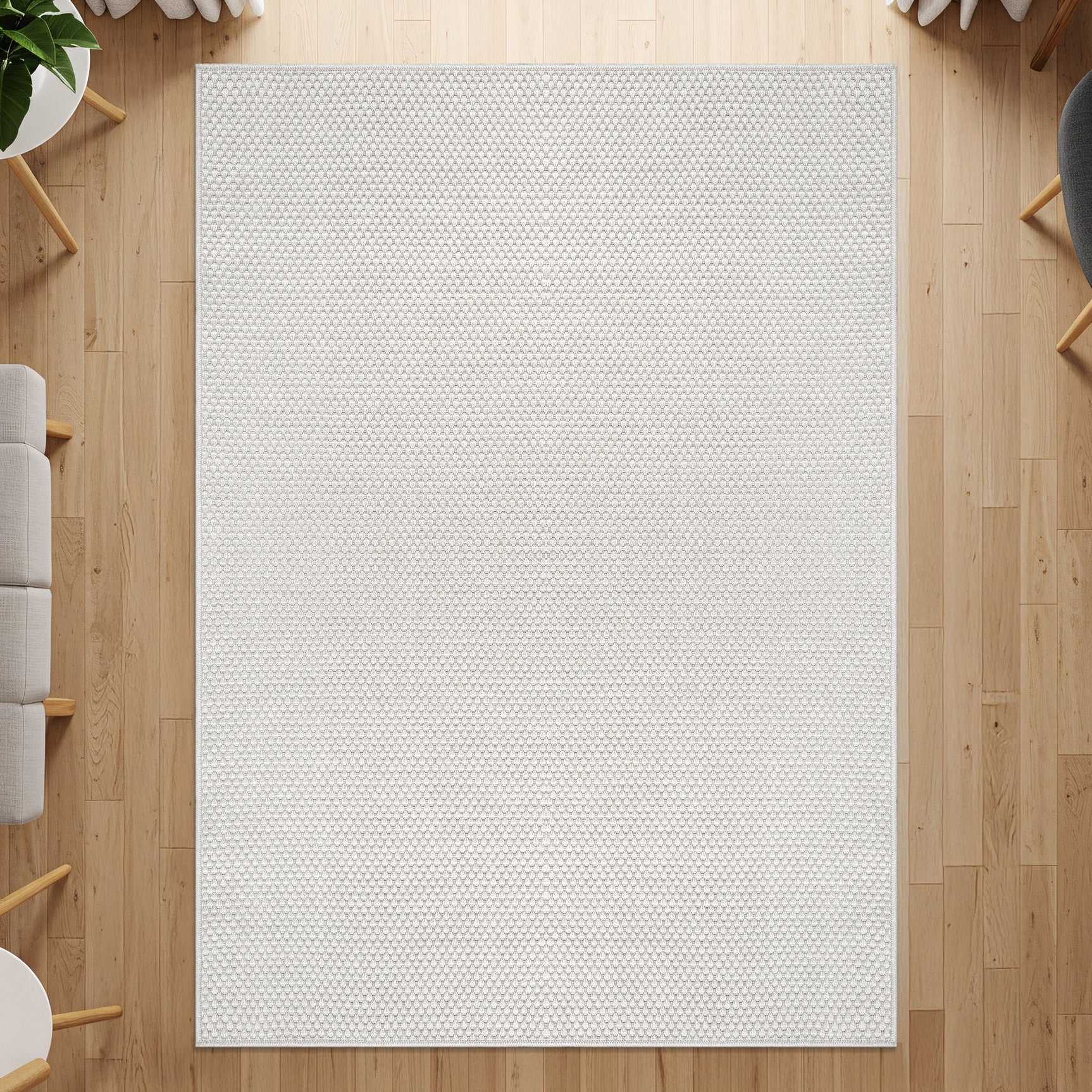 Jorena Bone Jute-Look Rug | Washable Area Rug