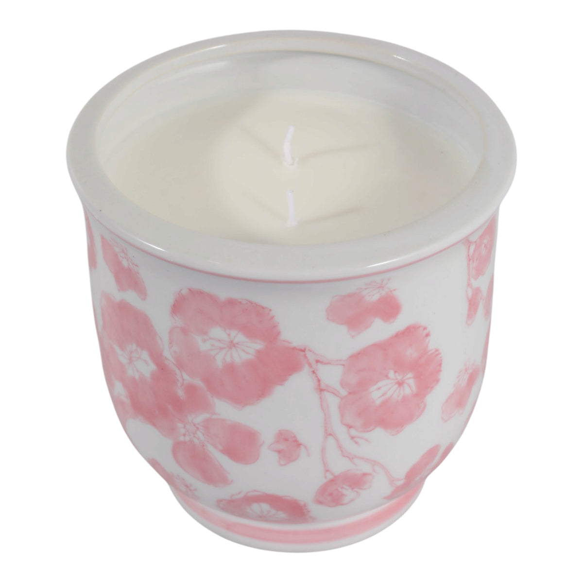 Tisdale Pink/White Jasmine Chinoiserie Candle