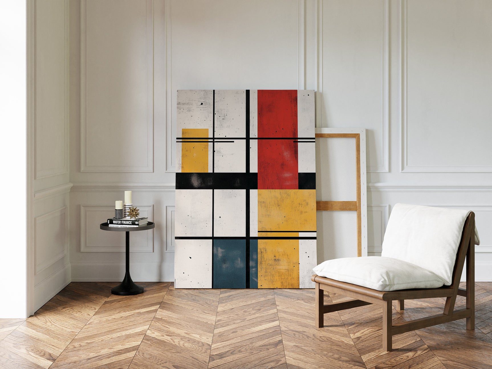 Modular Rhythm – Abstract Primary Color Grid Art