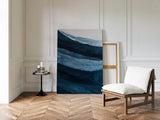 Serene Ocean Waves Abstract Painting