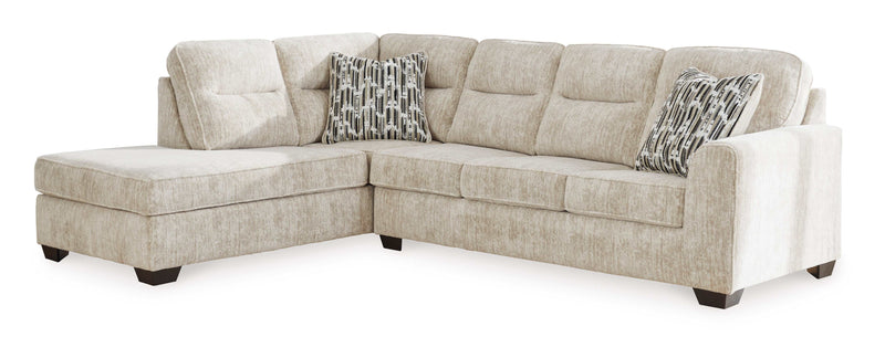 Lonoke Parchment 2pc LAF Chaise Sectional - Ornate Home