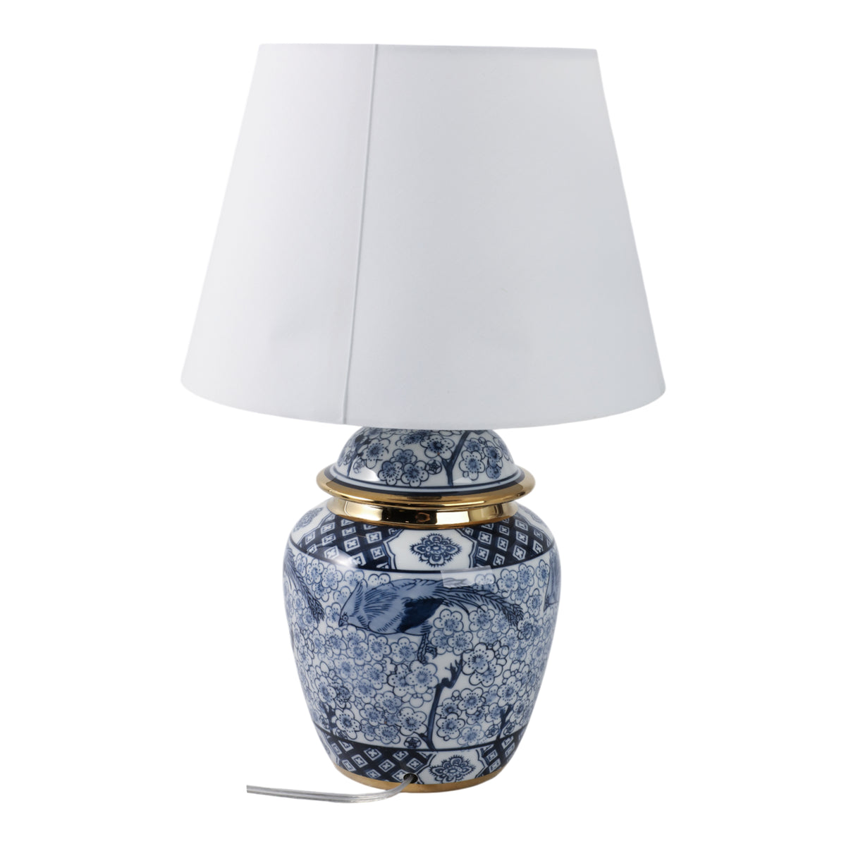 Midco Multicolor Chinoiserie Table Lamp with Trim