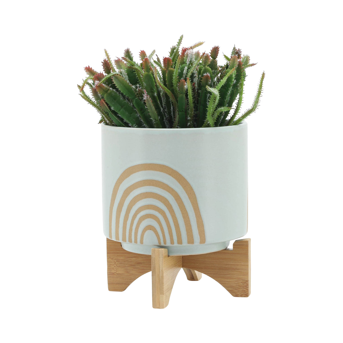 Lovelock Mint Arch Planters with Stand (Set of 2)