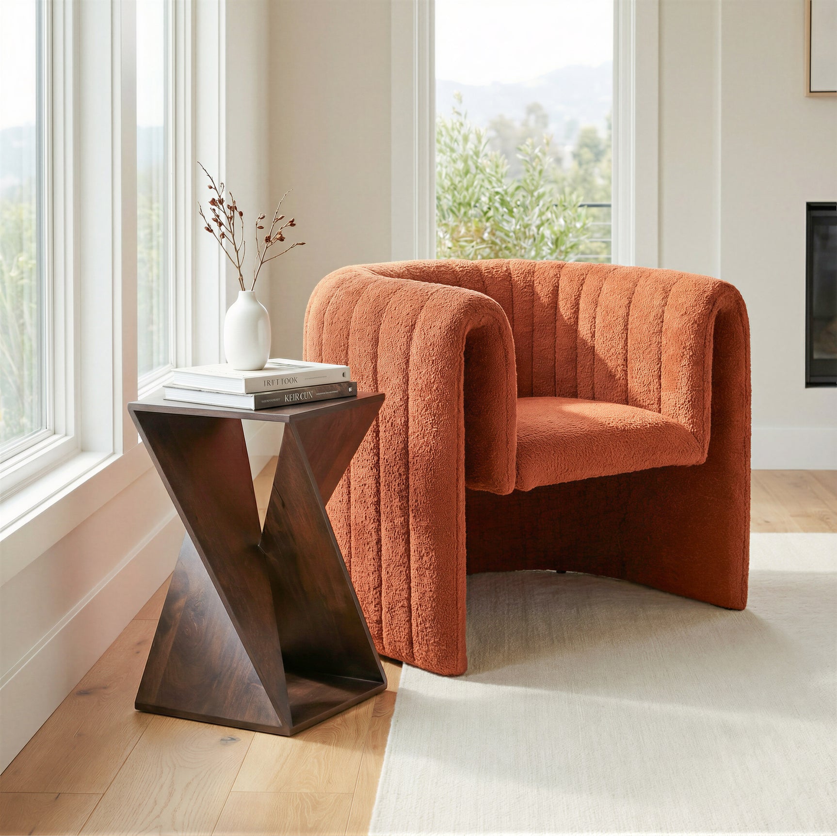 Alba Walnut Accent Table