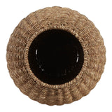 Omega Natural Woven Seagrass Vase