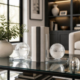 Hastingslake Clear Bookends (Set of 2)