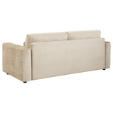 Amador Camel Chenille Upholstered Track Arm Sofa