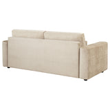 Amador Camel Chenille Upholstered Track Arm Sofa