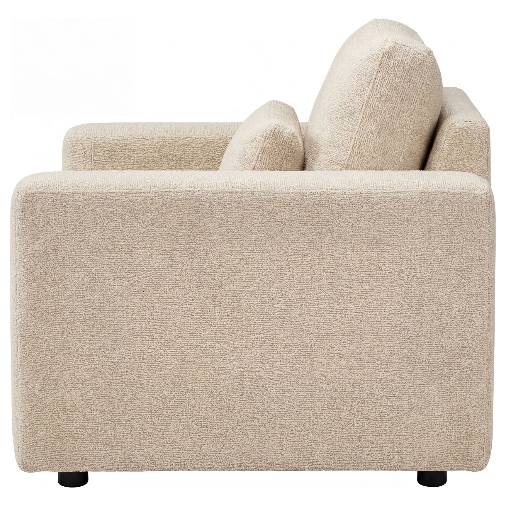 Amador Camel Chenille Upholstered Track Arm Accent Chair