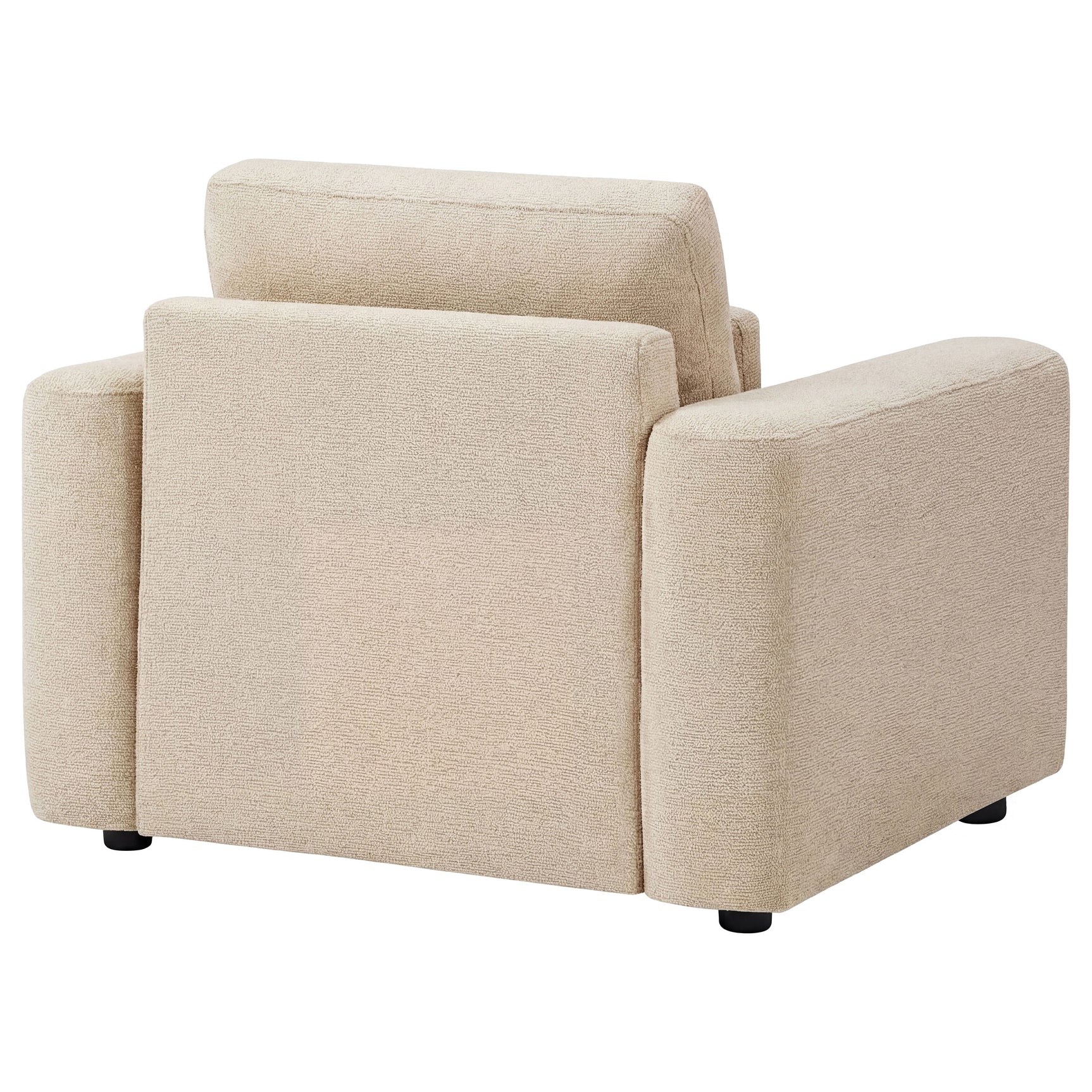 Amador Camel Chenille Upholstered Track Arm Accent Chair