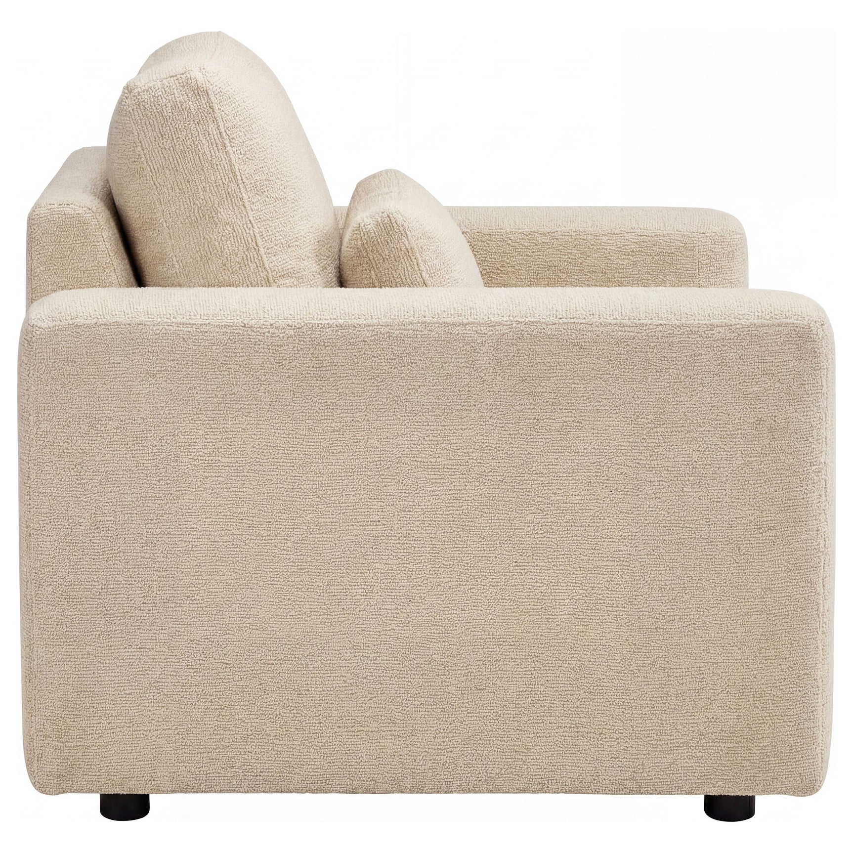 Amador Camel Chenille Upholstered Track Arm Accent Chair
