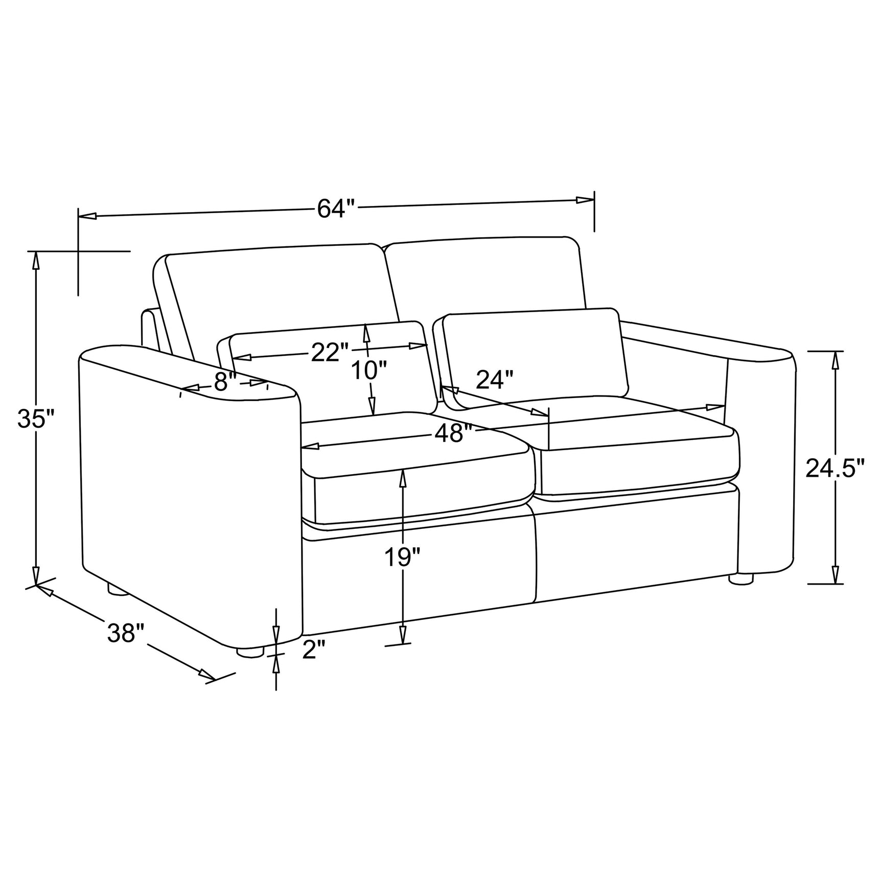 Amador Chocolate 3-Piece Chenille Upholstered Track Arm Sofa Set