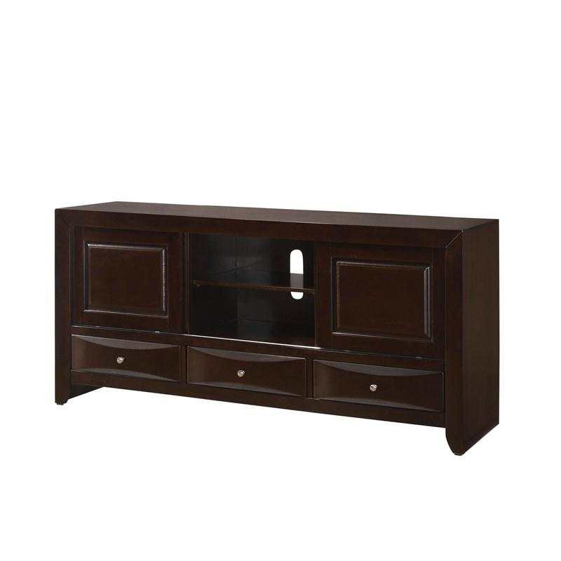 Emily Dark Cherry TV Stand - Ornate Home