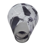 Rinconada White Glass Fog Shadow Vase
