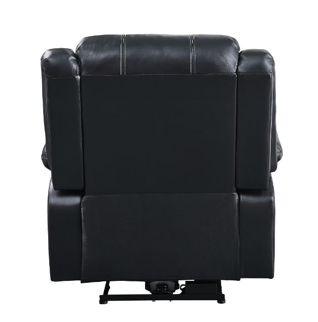 Zuriel Black  Power Motion Recliner W/USB - Ornate Home