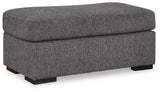 Gardiner Pewter Oversized Chair and Ottoman