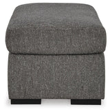 Gardiner Pewter Oversized Chair and Ottoman