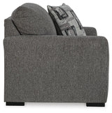 Gardiner Pewter Oversized Chair and Ottoman