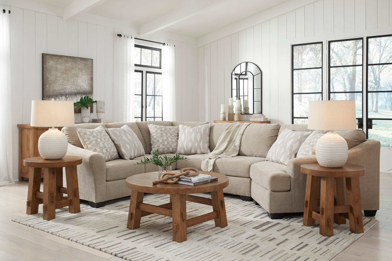 Brogan Bay Cork 3pc Sectional w/ RAF Cuddler - Ornate Home