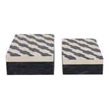 Dorsetmill Black/Ivory Boxes (Set of 2)