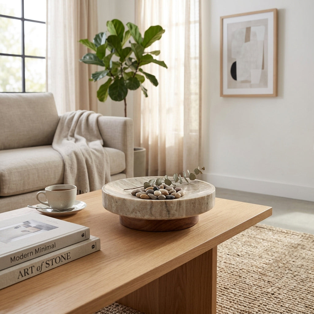 Bronsongate Ivory/Tan/Brown Bowl