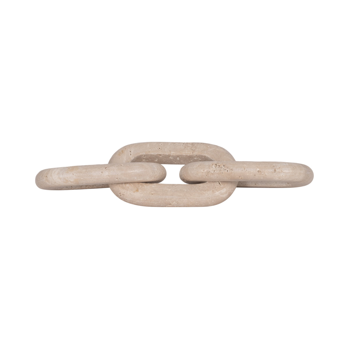 Slagger Tan Travertine 3 Link Chain Decor