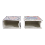 Aptos Multicolor Jane Austen Novels Book Vases (Set of 2)