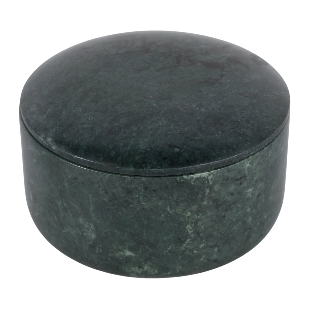 Curtner Green Curved Edge Round Marble Box