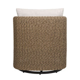 Cala Brown Outdoor Swivel Rocking Chair