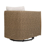 Cala Brown Outdoor Swivel Rocking Chair