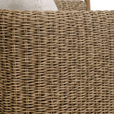 Cala Brown Outdoor Swivel Rocking Chair