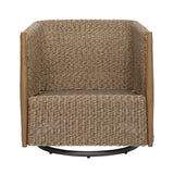 Cala Brown Outdoor Swivel Rocking Chair