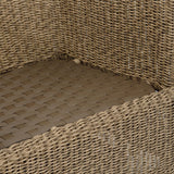 Cala Brown Outdoor Swivel Rocking Chair