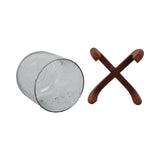 El Portal Brown/Clear Glass Votive Holder with Base