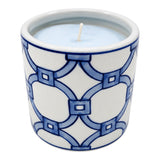 Bracut Blue/White Sea Salt Chain Print Candle