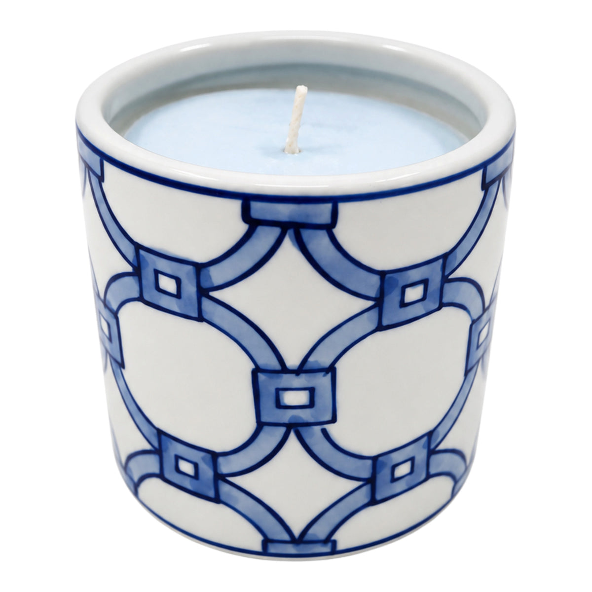 Bracut Blue/White Sea Salt Chain Print Candle