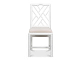 Brighton Bamboo White Side Chair (Set of 2)
