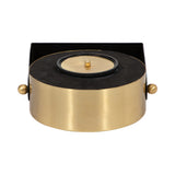 Glastonley Black/Gold Clock